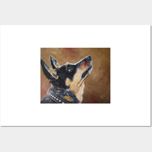 Jesse - Mini Blue Heeler Wall Art by Krusty